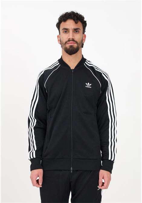 Adicolor Classics SST zip sweatshirt in black for men ADIDAS ORIGINALS | IA4785.